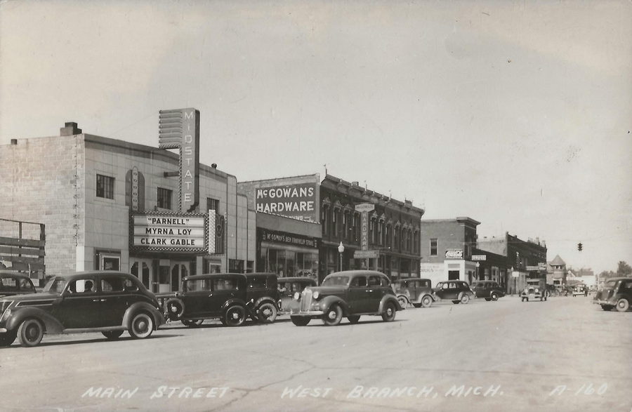 West Branch Cinema (Midstate Theater, Mid State Theater) - Historical Photo (newer photo)